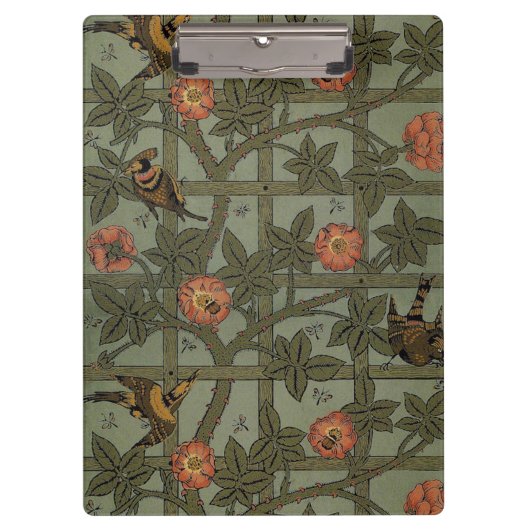 Porte-bloc Papier peint en treillis de William Morris (Devant)