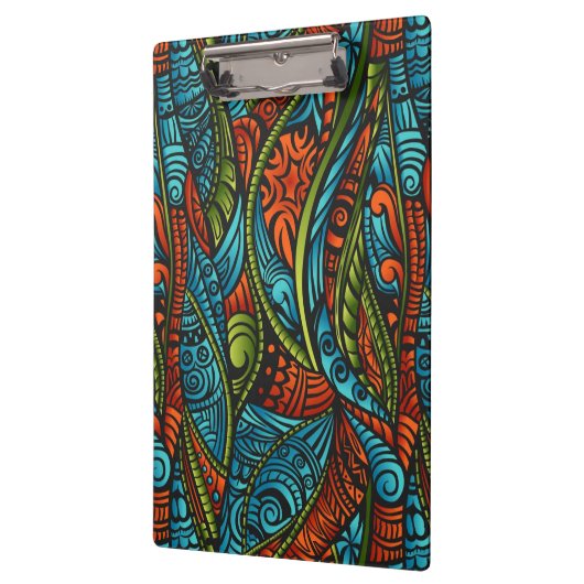 Porte-bloc Papier peint ethnique abstrait (Gauche)