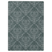 Porte-bloc Papier peint floral vert de luxe de damassé (Dos)