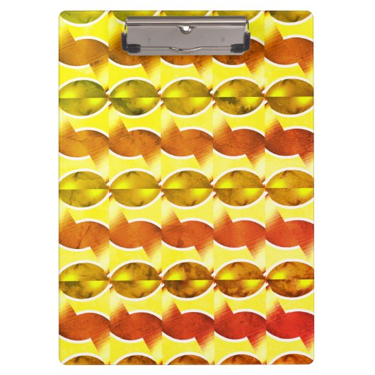 Porte-bloc papier peint rétro orange 1970 (Devant)