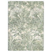 Porte-bloc Papier peint tulipe classique vert de William Morr (Dos)