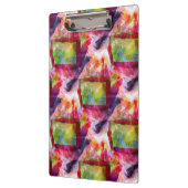 Porte-bloc Papier peint vert et rouge abstrait (Gauche)