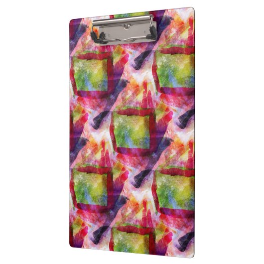 Porte-bloc Papier peint vert et rouge abstrait (Gauche)