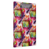 Porte-bloc Papier peint vert et rouge abstrait (Swatch)