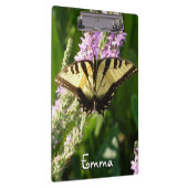 Porte-bloc Papillon à queue d'hirondelle sur des fleurs sauva (Swatch)