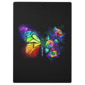 Porte-bloc Papillon arc-en-ciel (Dos)
