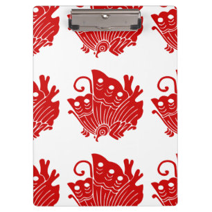Porte-bloc Papillon asiatique Japonais Conception Kamon