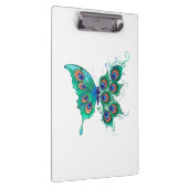 Porte-bloc Papillon aux plumes de paon vert (Swatch)