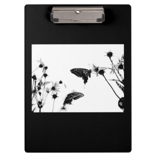 Porte-bloc Papillon B/W sur un Porte - bloc à fleurs