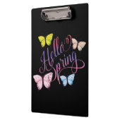 Porte-bloc Papillon Bonjour printemps (Gauche)