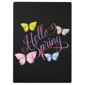 Porte-bloc Papillon Bonjour printemps (Dos)