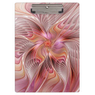 Porte-bloc Papillon coloré abstrait art fantastique fractal