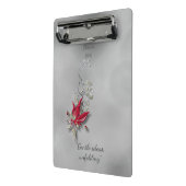 Porte-bloc Papillon cramoisi Bloom mini bloc-notes (Angle2)