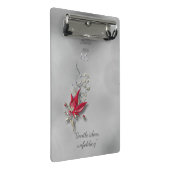 Porte-bloc Papillon cramoisi Bloom mini bloc-notes (Incliné)