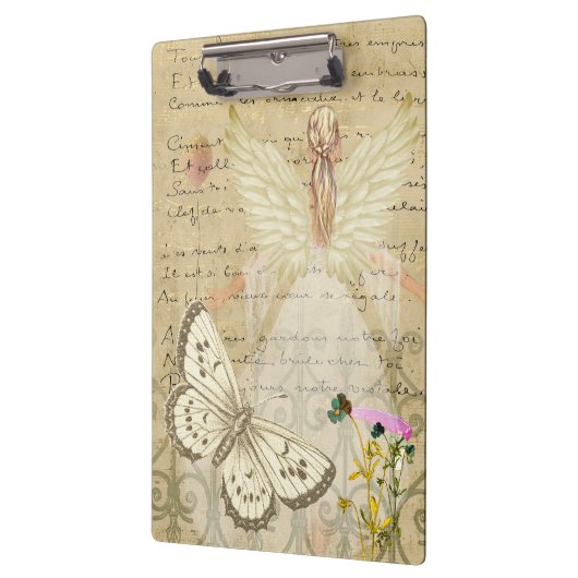 Porte-bloc Papillon et collage d'anges (Gauche)