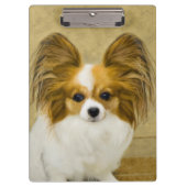 Porte-bloc Papillon (Hound Tri) Peinture - Art Chien original (Devant)