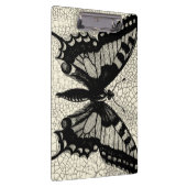 Porte-bloc Papillon noir et blanc sur Arrière - plan fissuré (Swatch)