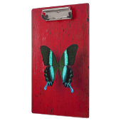 Porte-bloc Papillon noir et bleu (Gauche)