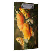Porte-bloc Papillon orange et fleurs (Swatch)