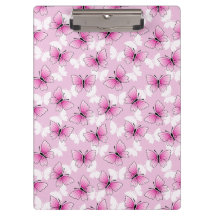 Porte-bloc Papillon Rose Joli