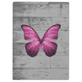Porte-bloc Papillon rose Porte - bloc rustique (Dos)