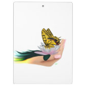Porte-bloc Papillon sur Lotus Bloom (Dos)