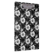 Porte-bloc Papillon sur Motif à fleurs - Noir (Swatch)