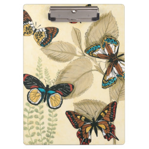 Porte-bloc Papillons glissant au-dessus du feuille