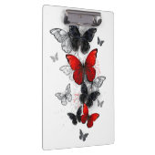 Porte-bloc Papillons noirs et rouges volants (Swatch)