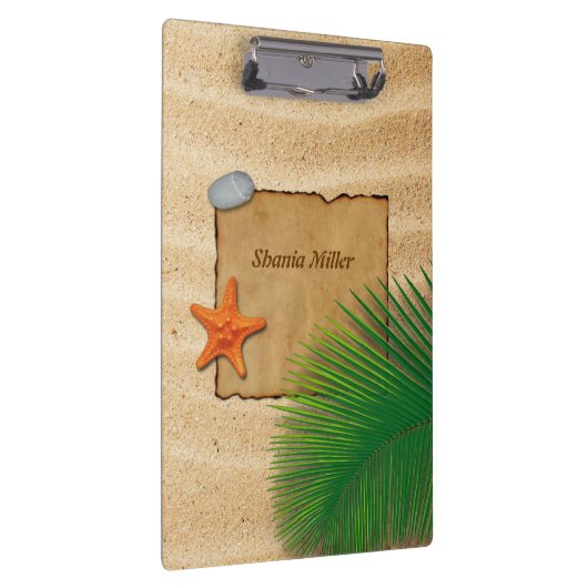 Porte-bloc Parchemin sur l'arrière - plan de sable - porte - (Swatch)