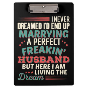 Porte-bloc Parfait mari sarcastique humour femme