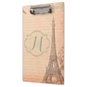 Porte-bloc Paris France Tour Eiffel Monogram Cliboard (Gauche)