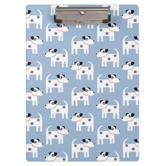 Porte-bloc Parson Jack Russell Terrier Chien Motif bleu (Devant)