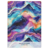 Porte-bloc Parties scintillant arc-en-ciel esthétique texture (Dos)