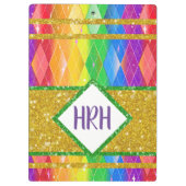 Porte-bloc Parties scintillant arc-en-ciel Monogram Pride Jac (Dos)