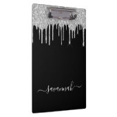 Porte-bloc Parties scintillant argent noir goutte nom de scri (Swatch)