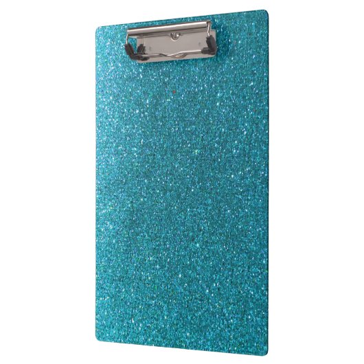 Porte-bloc Parties scintillant bleu brillant Turquoise Teachr (Gauche)