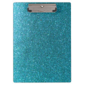 Porte-bloc Parties scintillant bleu brillant Turquoise Teachr (Devant)