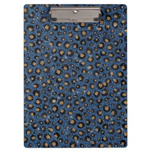 Porte-bloc Parties scintillant Bleue Classique Empreinte de l