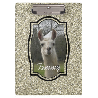 Porte-bloc Parties scintillant Champagne d'or Sparkle Llama P