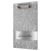 Porte-bloc Parties scintillant Diamond Argent Bling Nom de la (Gauche)