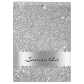 Porte-bloc Parties scintillant Diamond Argent Bling Nom de la (Dos)