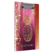 Porte-bloc Parties scintillant d'or en ananas rose personnali (Swatch)