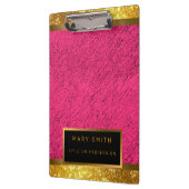 Porte-bloc Parties scintillant dorée moderne 2in1 Carte de vi (Gauche)