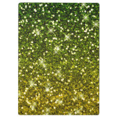 Porte-bloc Parties scintillant dorées foncées chatoyantes (Dos)