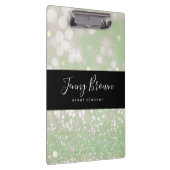 Porte-bloc parties scintillant en cristal de bokeh pastel mon (Swatch)