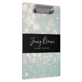 Porte-bloc parties scintillant en cristal de bokeh pastel mon (Swatch)