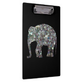 Porte-bloc Parties scintillant en mosaïque argentée Eléphant (Swatch)