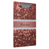 Porte-bloc Parties scintillant et diamants roses Gold Faux Pe (Swatch)