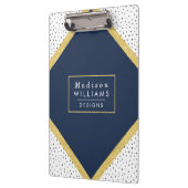 Porte-bloc Parties scintillant et points d'or | Porte - bloc (Gauche)